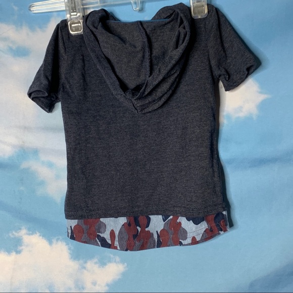 English Laundry- Gray Hooded Shirt size 24M - Picture 4 of 6